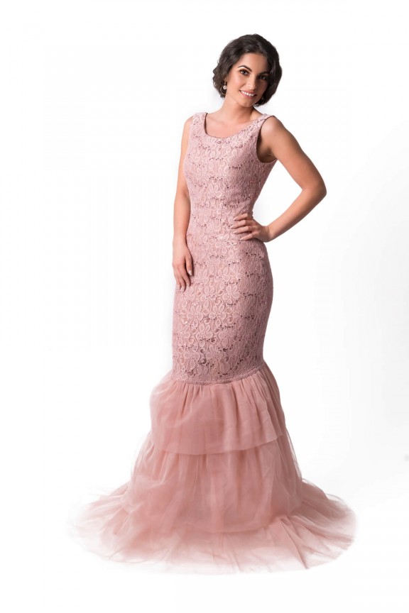 Grace powder pink dress