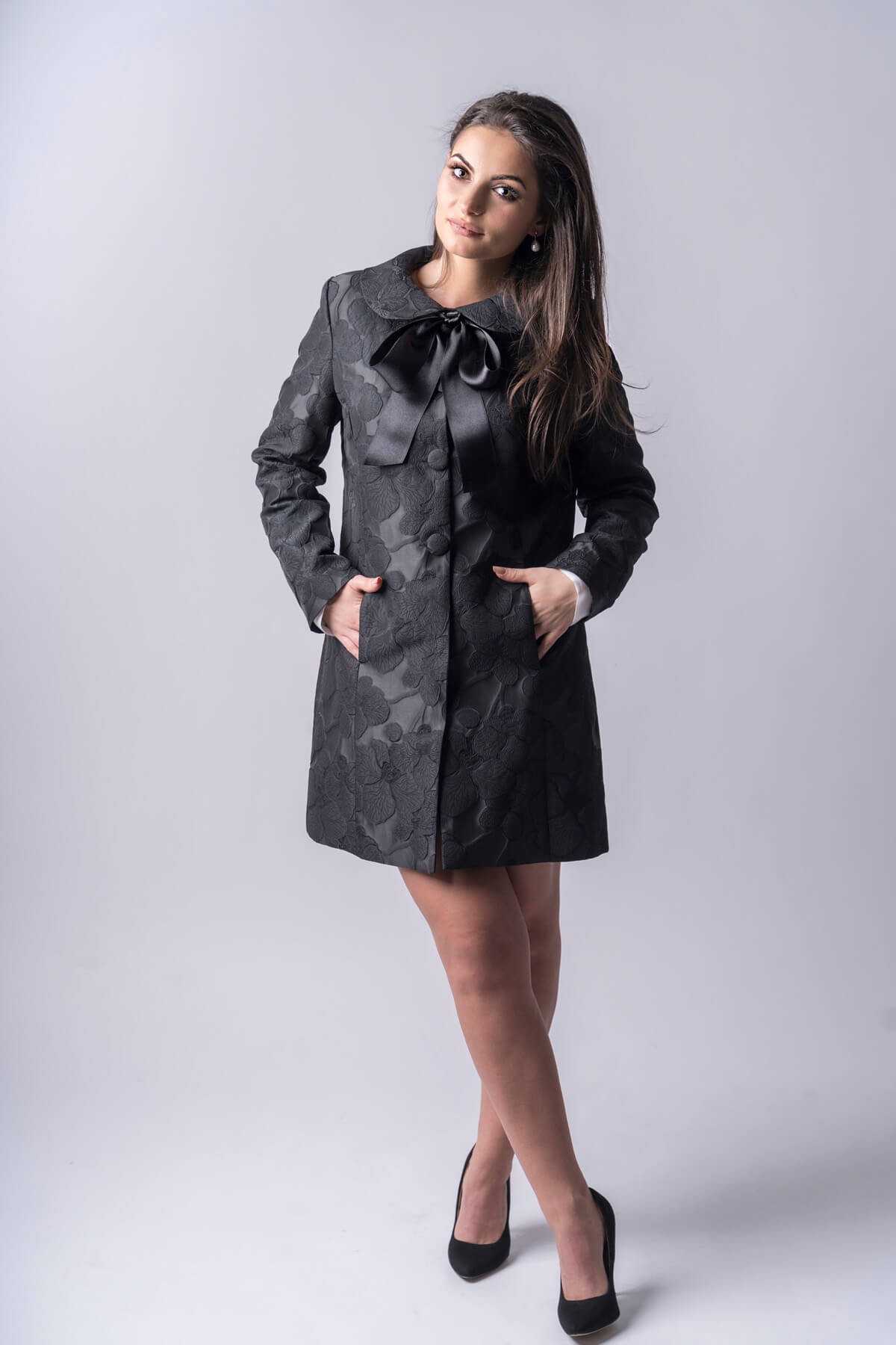 Ava Brocade Coat