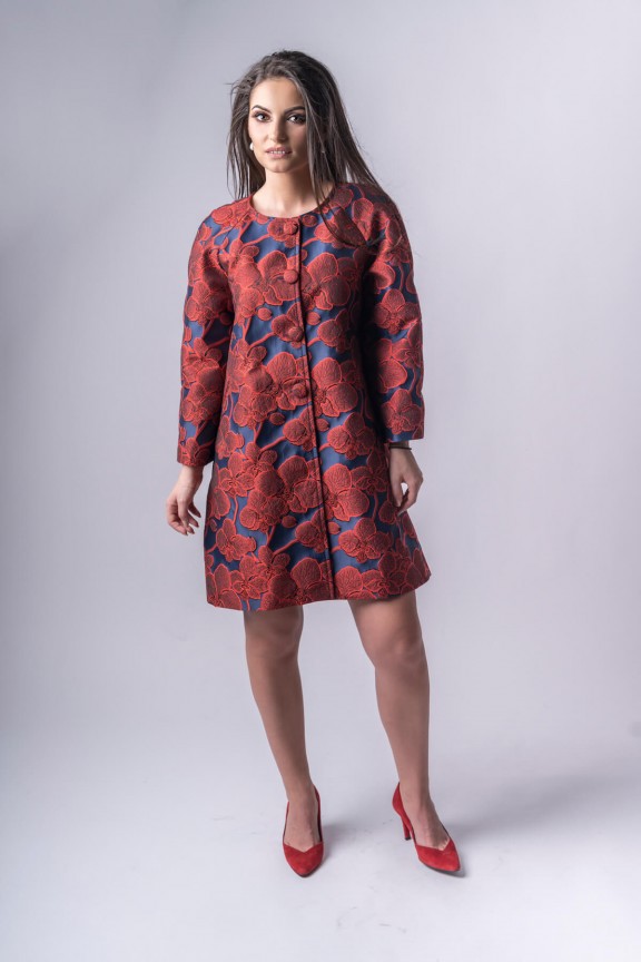 Coralie Brocade Coat
